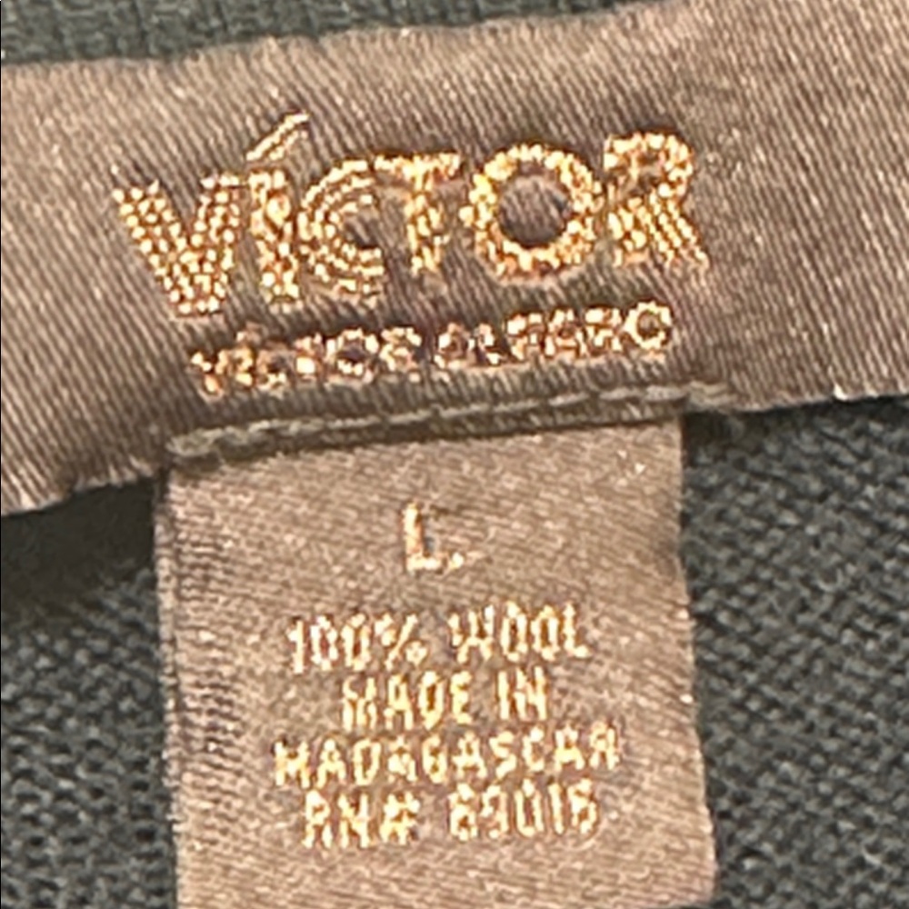 Victor Black V-Neck Button-Up Cardigan - Picture 7 of 7